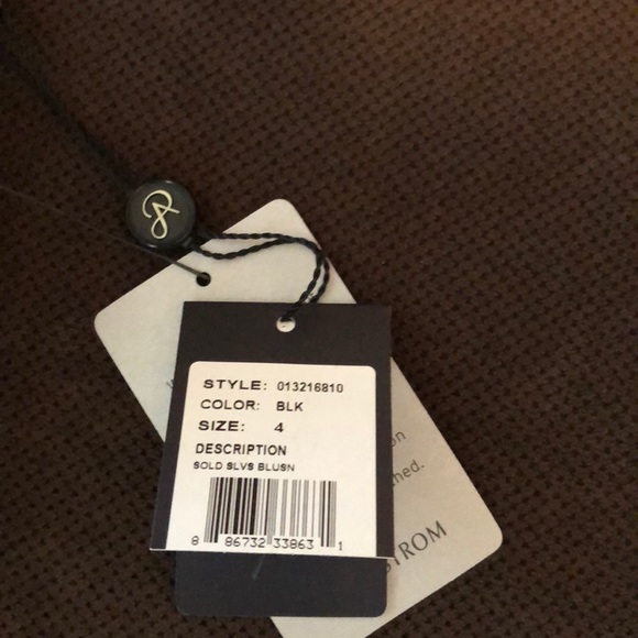 Adrianna Papell Banded Black Dress - Picture 5 of 9